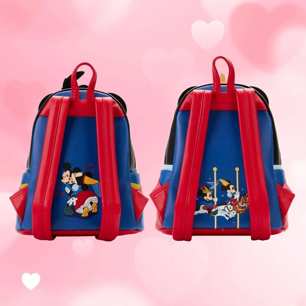Loungefly Disney Brave Little‎ Tailor Mickey and Minnie Mouse Mini Backpack
